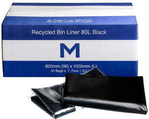 Matthews Recycled Bin Liners 80L