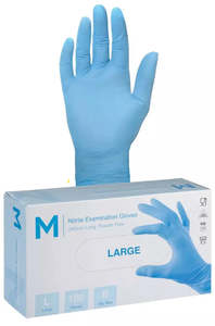 Matthews Nitrile Sky Blue Gloves 3.0g - 10x100 Pack