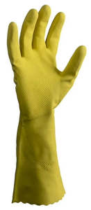 Matthews Silverlined Yellow Rubber Gloves