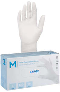 Disposables: Matthews Nitrile White Gloves 5.0g - 10x100 Pack