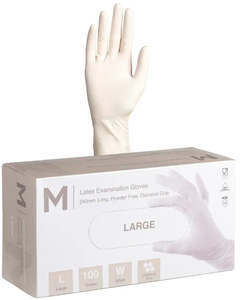 Matthews Latex White Diamond Gloves 8.0g - 10x100 Pack