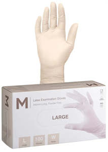 Disposables: Matthews Latex White Gloves 6.0g - 10x100 Pack