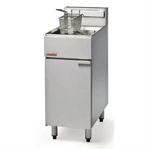 Commercial Kitchen Equipment: FastFri Freestanding Double Basket Gas Deep Fryer 18L