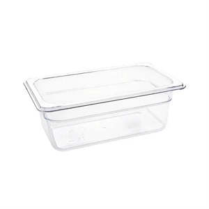 Standard Gastronorm Clear Polycarbonate - GN 1/4 100mm