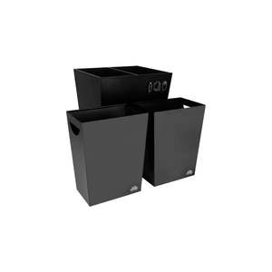 Hotel Supplies: Noble & Price Recycle Waste Bin Black 2pc 3.8L