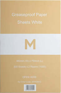 Matthews Greaseproof Paper Sheets