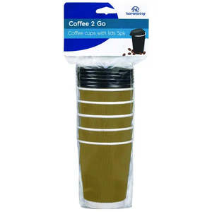 Homeliving Disposable Coffee Cups Pack 5