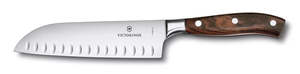 Victorinox: Victorinox Santoku Knife Fluted Edge - 3 Rivet Wood Handle - Gift Box