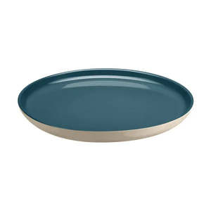 Emile Henry: Emile Henry XL Plate 28cm - Blue Flame/Ivory