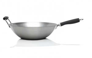 Stanley Rogers Classic Carbon Steel Wok Black 35cm