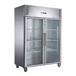 Fridges: Stainless Steel Double Glass Door Upright Fridge Fed-x – XURC1200G2V