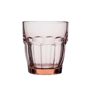 Bormioli Rocco: Bormioli Rocco Rock Bar DOF Tumbler Glass Peach Pink 270ml