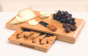 Wiltshire Bamboo 5 Piece Cheese Set