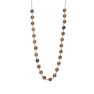 Simply Italian New Arrivals: Smoky Quartz Necklace - 42cm