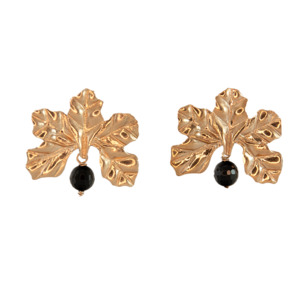 Simply Italian Delicata Collection: 5 Leaf Rose Gold Earrings - $167 RRP