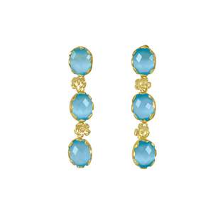 Simply Italian Delicata Collection: Aqua Triple Drop Earrings - $229 RRP