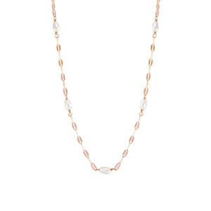 Simply Italian Delicata Collection: Pearl Chain Link Necklace - Rose Gold