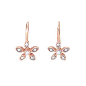 Simply Italian Bridal Collection: Single Flower Drop Earrings