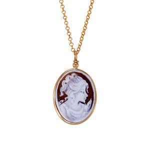 Oval Head Cameo Pendant