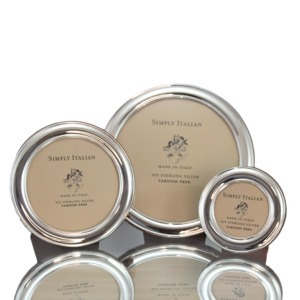 Sempre Sterling Round Frame - Medium - $208 RRP