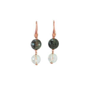 Simply Italian Clearance: Cloudy Quartz & Crystal Drop Earrings - $118 RRP