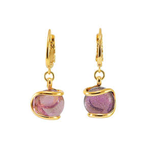 Di Lusso: Violet Murano Glass Earrings