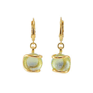 Di Lusso: Verde Murano Glass Earrings