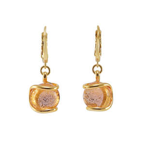 Di Lusso: Rose Pink Murano Glass Earrings