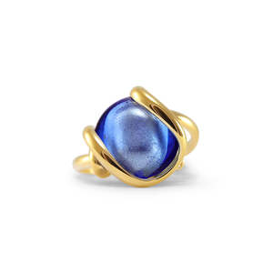 Di Lusso: Blue Murano Glass Ring