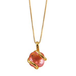 Rose Pink Crystal Pendant