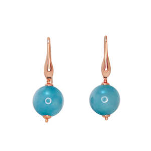 Turquoise Quartz Ball Drops