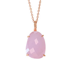 Crystal Pendant Sibling: Light Pink Crystal Pendant - $176 RRP