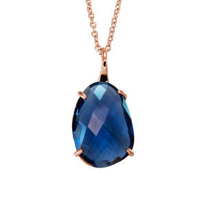 Crystal Pendant Sibling: Dark Blue Crystal Pendant - $176 RRP