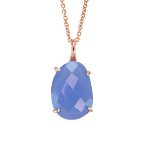Crystal Pendant Sibling: Pastel Blue Crystal Pendant - $176 RRP