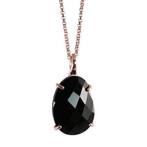 Black Crystal Pendant - $176 RRP