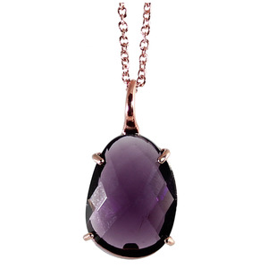 Crystal Pendant Sibling: Purple Crystal Pendant - $176 RRP