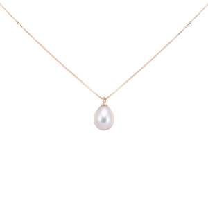 Silver Pearl & Rose Gold Pendant