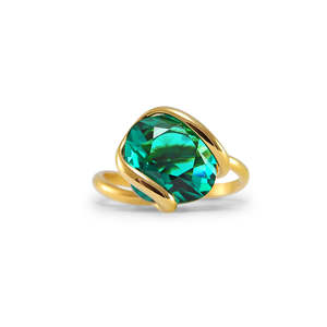 Green Crystal Ring