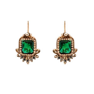 Antique Earrings: Antique Green Earrings