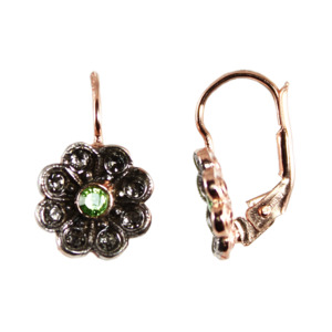 Flower Earrings 2: Green Flower Earrings