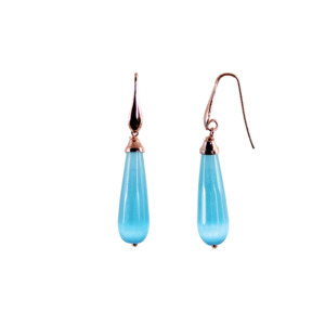 Teardrop Earrings 2: Aqua Blue Teardrop Earrings