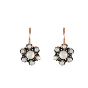 Small Pearl Flower Earrings