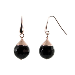 Black Agate Drop Earrings