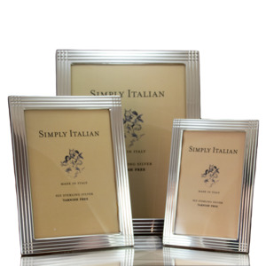 Simply Italian New Arrivals: Sempre Sterling Art Deco Frame - Extra Large