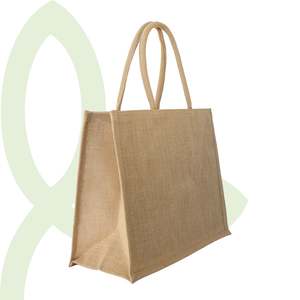 Organic Biodegradable Range: JNU4034 Unlined Stiffened Jute Bag