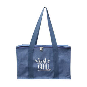 Non Promo: Large Jute Cooler Bag