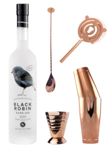Black Robin Gin: Black Robin Barware Set Copper
