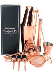 Complete Barware Set Copper
