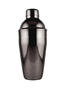 Cocktail Shaker 3 Piece Black