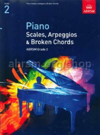 ABRSM Piano Scales, Arpeggios & Broken Chords Grade 2 simplysheetmusic